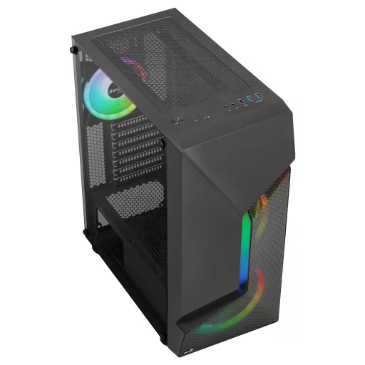 Aerocool SCAPEBKV3 Midi Tower Fekete