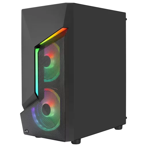 Aerocool SCAPEBKV3 Midi Tower Fekete