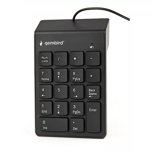 Gembird KPD-U-03 numerikus billentyűzet Laptop/PC USB Fekete