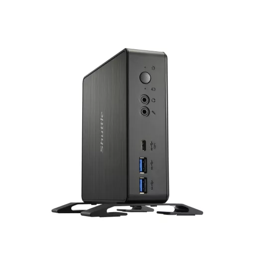 Shuttle NC40U5 PC/munkaállomás alapgép 0.84L sized PC Fekete i5-1235U Intel® SoC