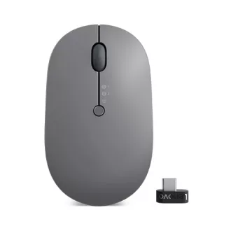   Lenovo Go Wireless Multi Device egér Irodai Kétkezes RF Wireless + Bluetooth + USB Type-A Optikai 2400 DPI