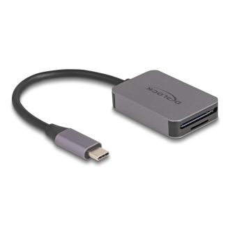   DeLOCK 91009 kártyaolvasó USB 3.2 Gen 1 (3.1 Gen 1) Type-C Szürke