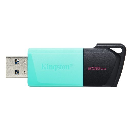 Kingston Technology DataTraveler Exodia M USB flash meghajtó 256 GB USB A típus 3.2 Gen 1 (3.1 Gen 1) Fekete, Türkizkék