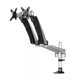   StarTech.com ARMDUAL30 asztali TV konzol 76,2 cm (30") Fekete, Ezüst