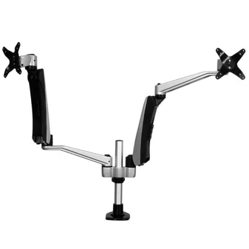 StarTech.com ARMDUAL30 asztali TV konzol 76,2 cm (30") Fekete, Ezüst