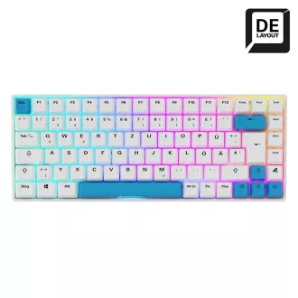   Sharkoon SKILLER SGK50 S3 PBT billentyűzet Játék USB QWERTZ Német Fehér
