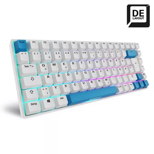 Sharkoon SKILLER SGK50 S3 PBT billentyűzet Játék USB QWERTZ Német Fehér