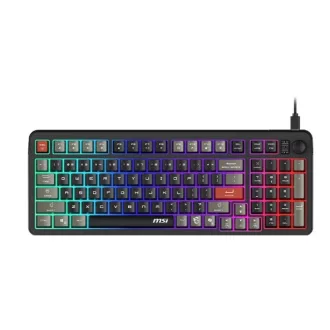   MSI FORGE GK110 billentyűzet Játék USB QWERTY Amerikai angol Fekete