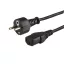 Savio CL-89 tápkábel Fekete 1,2 M IEC C13 IEC Type E (3.4 mm, 3.1 mm)