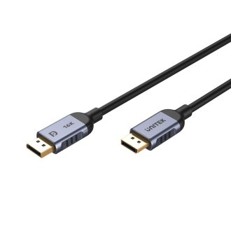   UNITEK C1626GY01-1.5M DisplayPort kábel 1,5 M Fekete, Szürke