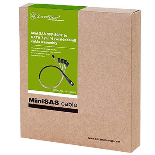 Silverstone CPS03 0,5 M Fekete