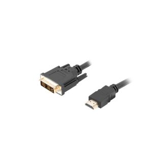   Lanberg CA-HDDV-10CC-0018-BK video átalakító kábel 1,8 M HDMI A-típus (Standard) DVI-D Fekete