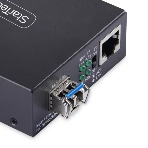 StarTech.com MCM1110SMLC20 hálózati média konverter 2000 Mbit/s 1310 nm Single-mode Fekete