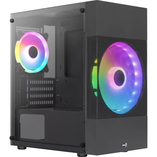 Aerocool Atomic Lite Mini Tower Fekete
