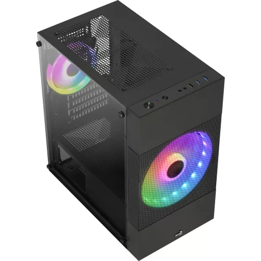 Aerocool Atomic Lite Mini Tower Fekete