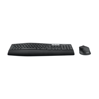   Logitech 920-008221 billentyűzet Egér mellékelve Univerzális RF vezeték nélküli + Bluetooth QWERTZ Német Fekete