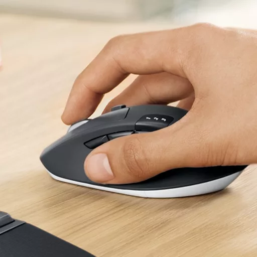 Logitech 920-008221 billentyűzet Egér mellékelve Univerzális RF vezeték nélküli + Bluetooth QWERTZ Német Fekete