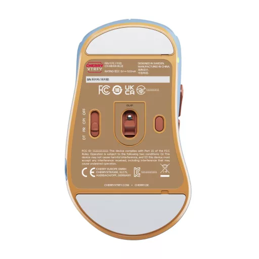 CHERRY XTRFY CX-M64W-BLUE egér Játék Vezeték nélküli RF 26000 DPI