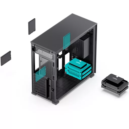 Jonsbo D41 STD Midi Tower Fekete