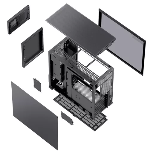 Jonsbo D41 STD Midi Tower Fekete
