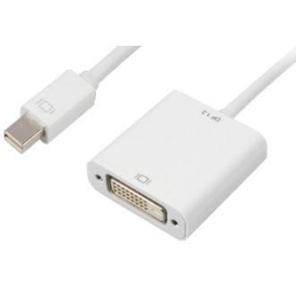 Sharkoon 0.15m, Mini DisplayPort/DVI 0,15 M Fehér