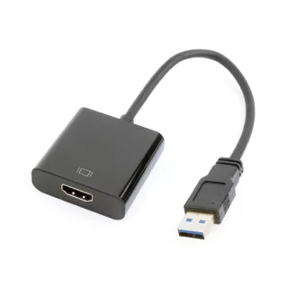   Gembird A-USB3-HDMI-02 video digitalizáló adapter 1920 x 1080 pixelek Fekete