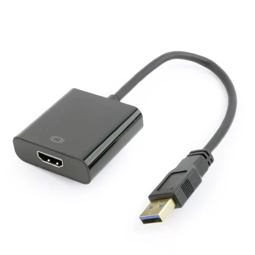 Gembird A-USB3-HDMI-02 video digitalizáló adapter 1920 x 1080 pixelek Fekete