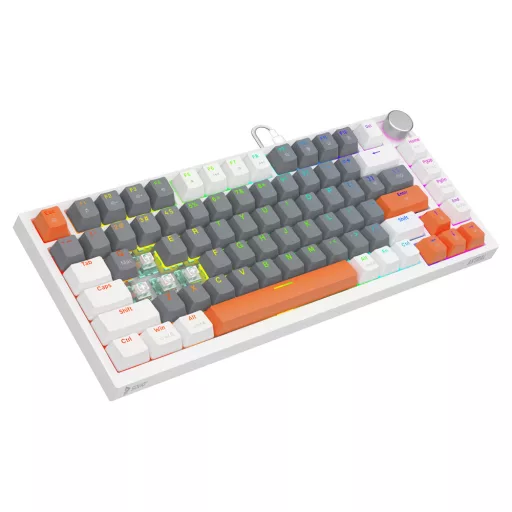 Savio ASTRAL WHITE JADE 3 COLOURS billentyűzet Játék USB QWERTY Nemzetközi amerikai