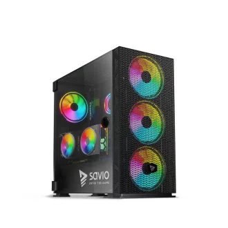 Savio SAVGC-RAPTORX1 Midi Tower Fekete