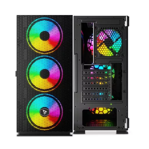 Savio SAVGC-RAPTORX1 Midi Tower Fekete