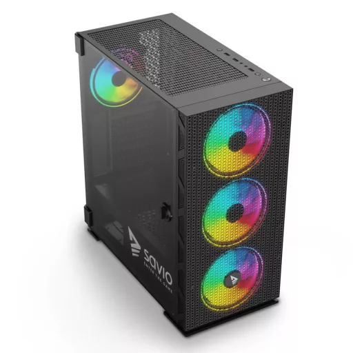 Savio SAVGC-RAPTORX1 Midi Tower Fekete