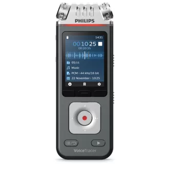 Philips VoiceTracer Fekete, Szürke