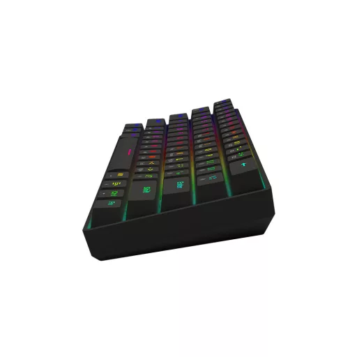 Savio BLACKOUT X2 BLUE billentyűzet Játék USB QWERTY Nemzetközi amerikai Fekete