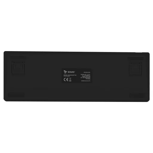 Savio BLACKOUT X2 BLUE billentyűzet Játék USB QWERTY Nemzetközi amerikai Fekete