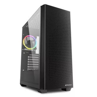 Sharkoon VS9 RGB Midi Tower Fekete