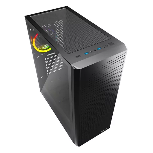 Sharkoon VS9 RGB Midi Tower Fekete
