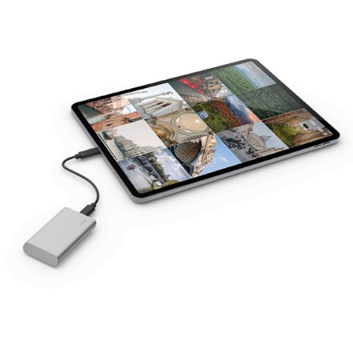 LaCie STKS1000400 külső SSD meghajtó Thunderbolt™ technológia 1 TB USB C-típus 3.2 Gen 2 (3.1 Gen 2) Ezüst
