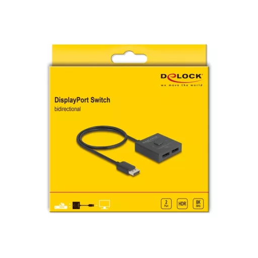 DeLOCK 18906 videojel kapcsoló DisplayPort