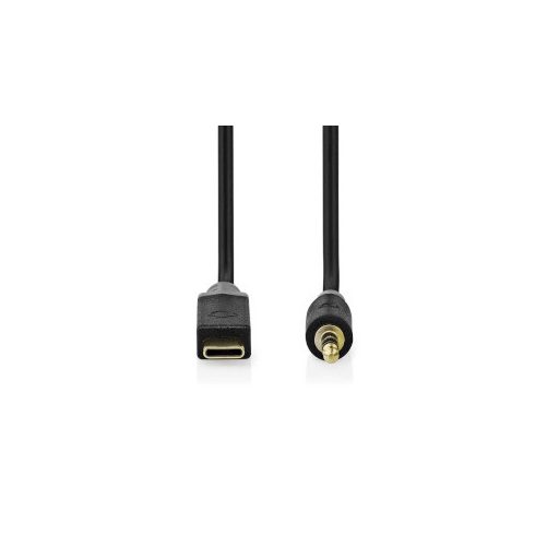 Nedis CCBW65950AT10 audio kábel 1 M USB C 3.5mm Fekete
