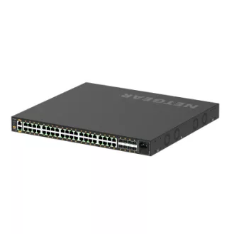   NETGEAR GSM4248PX-100EUS hálózati kapcsoló Vezérelt L2/L3/L4 Gigabit Ethernet (10/100/1000) Ethernet-áramellátás (PoE) támogatása Fekete