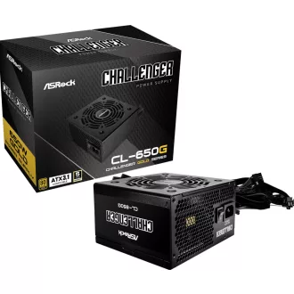 Asrock CL-650G Challenger 650 W 20+4 pin ATX ATX Fekete