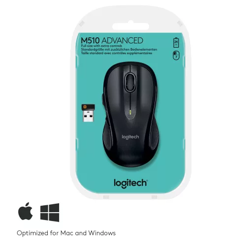 Logitech M510 egér Vezeték nélküli RF Lézer
