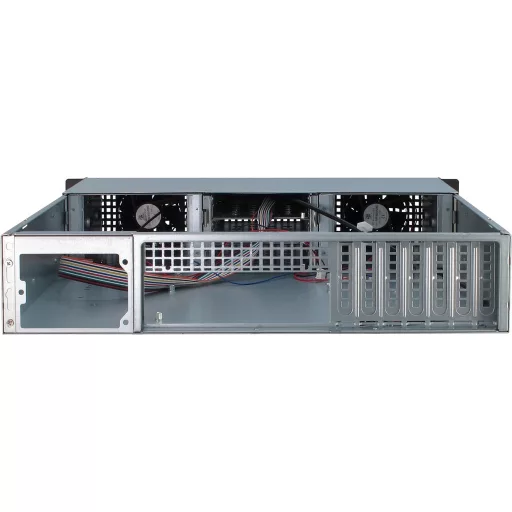 Inter-Tech IPC 2U-20248 Rack Fekete