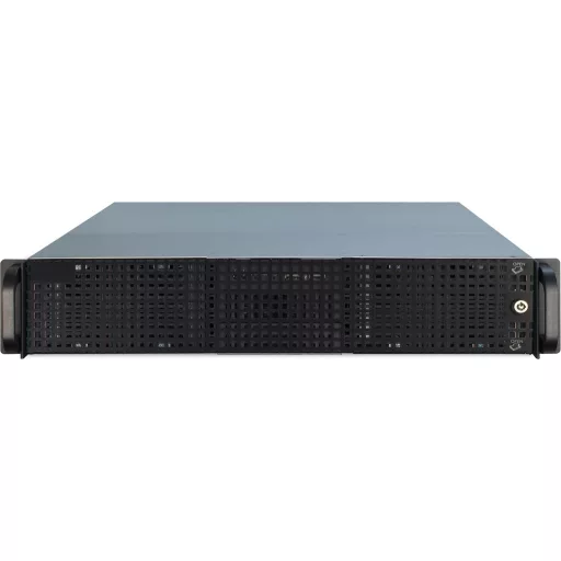 Inter-Tech IPC 2U-20248 Rack Fekete