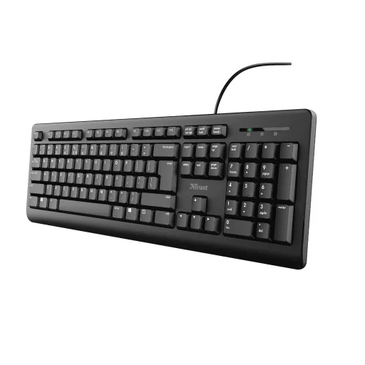 Trust TK-150 billentyűzet Irodai USB QWERTZ Német Fekete