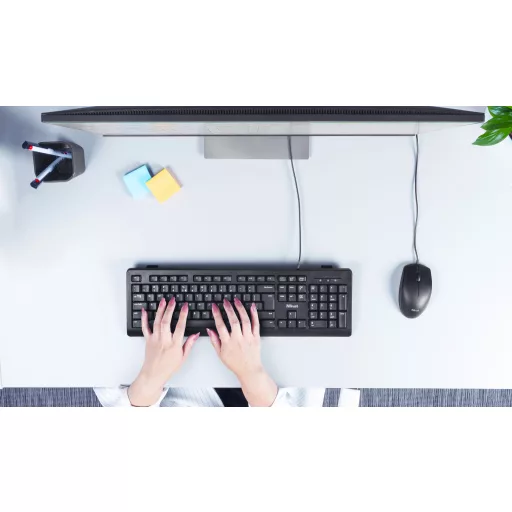 Trust TK-150 billentyűzet Irodai USB QWERTZ Német Fekete