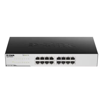   D-Link GO-SW-16G Beállítást nem igénylő (unmanaged) L2 Gigabit Ethernet (10/100/1000) 1U Fekete