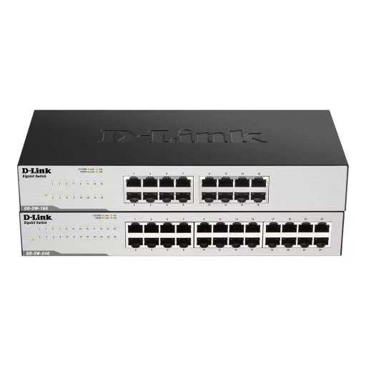 D-Link GO-SW-16G Beállítást nem igénylő (unmanaged) L2 Gigabit Ethernet (10/100/1000) 1U Fekete