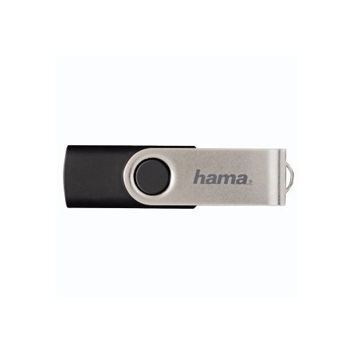 Hama 8GB Rotate USB flash meghajtó USB A típus 2.0 Fekete, Ezüst