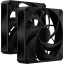 Corsair RS140 MAX 14 cm Fekete 2 db